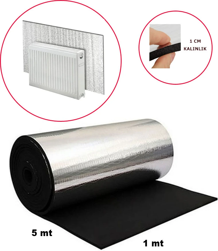 Petek Kalorifer Arkası Yalıtım Levhası Radyatör Arkalığı Arkası Levha Ses Isı Yalıtım Malzemesi 5MTX1MT