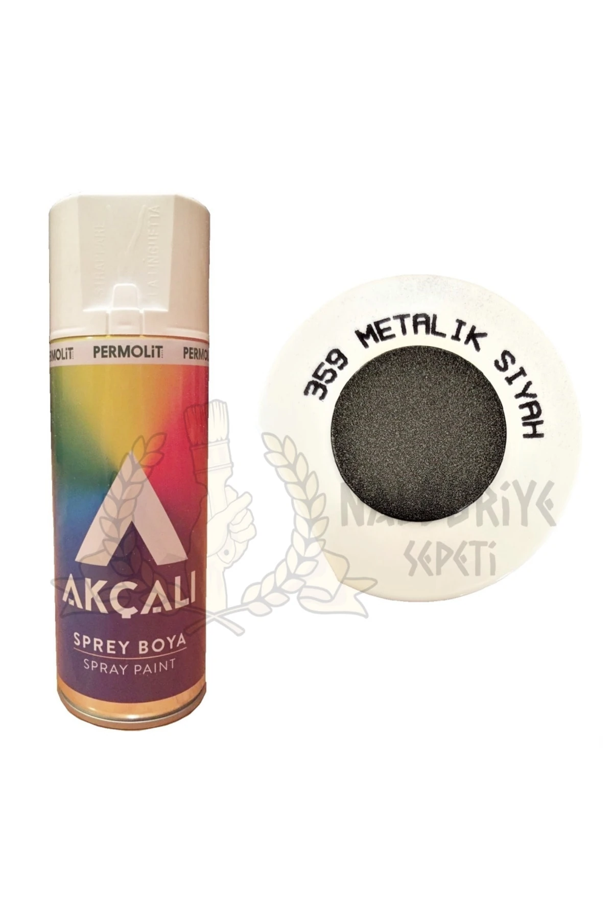 METALİK SİYAH (Simli) Sprey Boya 400ml - 359