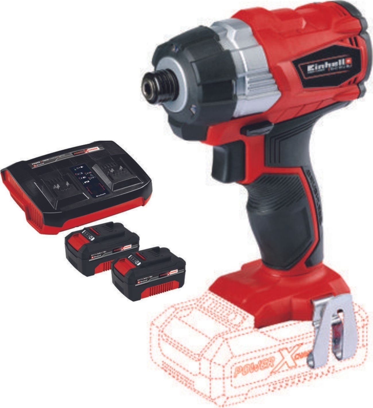 EİNHELL Te-Cı 18 Bl 2X4.0AH Twincharger Çift Akülü Vidalama