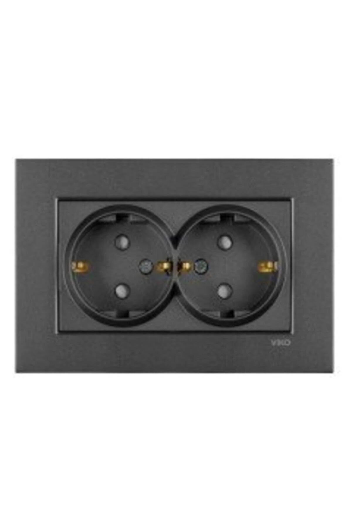 Artline Novella Füme İkili Topraklı Çerçeveli Priz