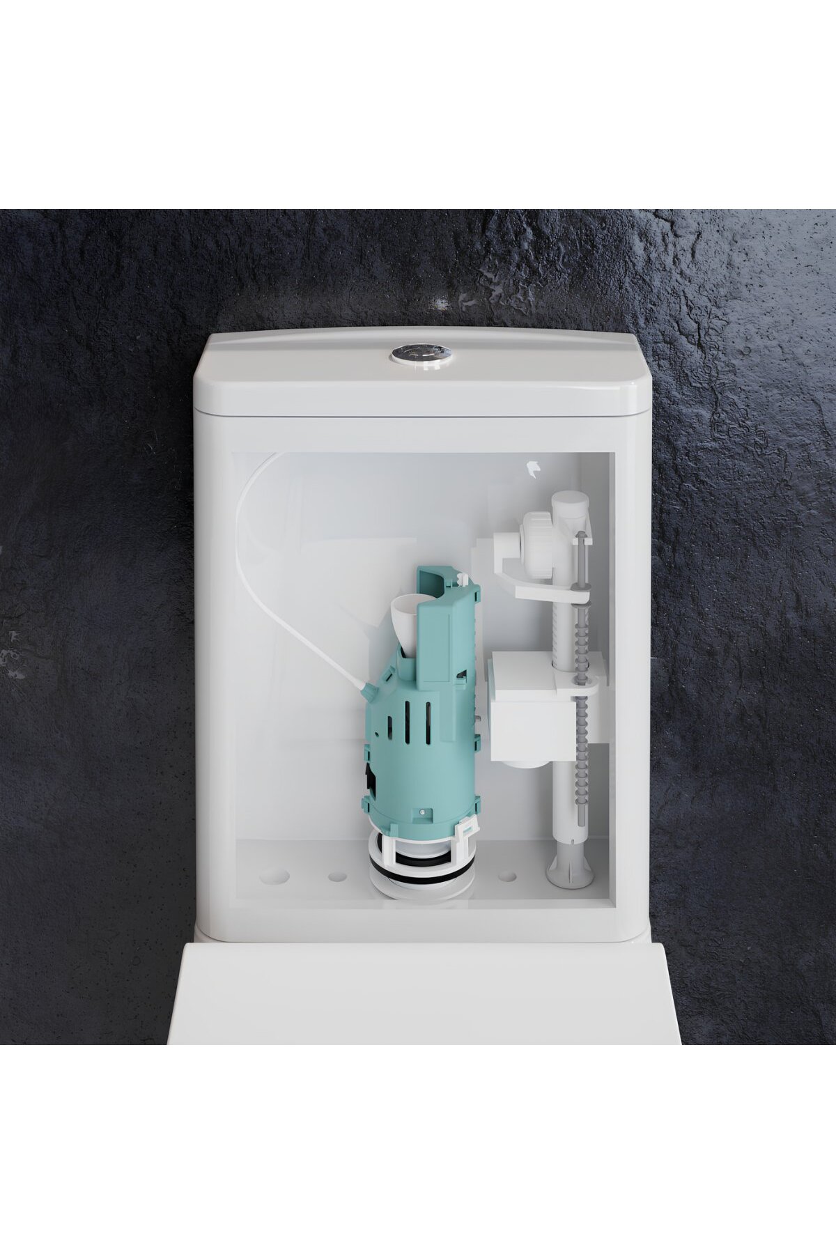 Mare Beyaz Kanalsız Duvara Sıfır Klozet Takımı MA361, Mare Duroplast Yavaş Kapak