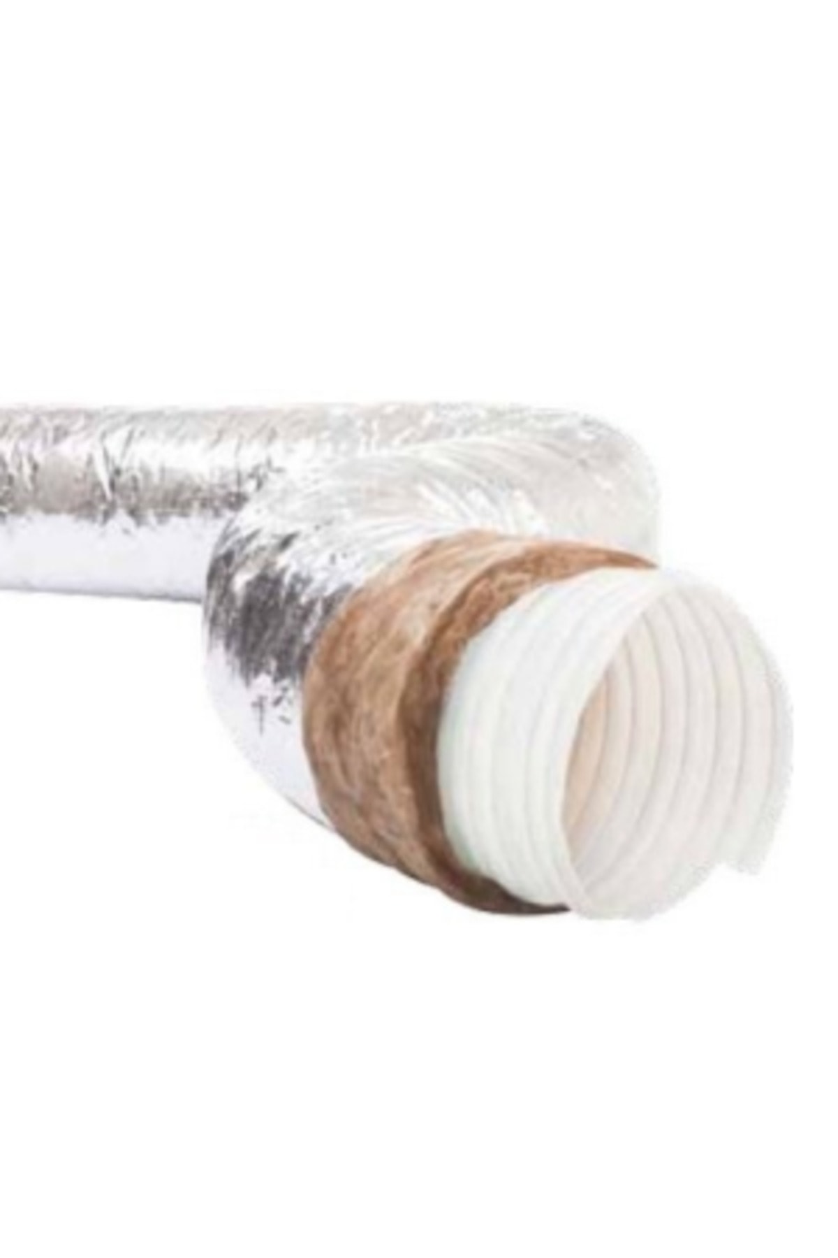 Nonwoven Ses Izoleli Hava Kanalı 125 Mm 5 Metre