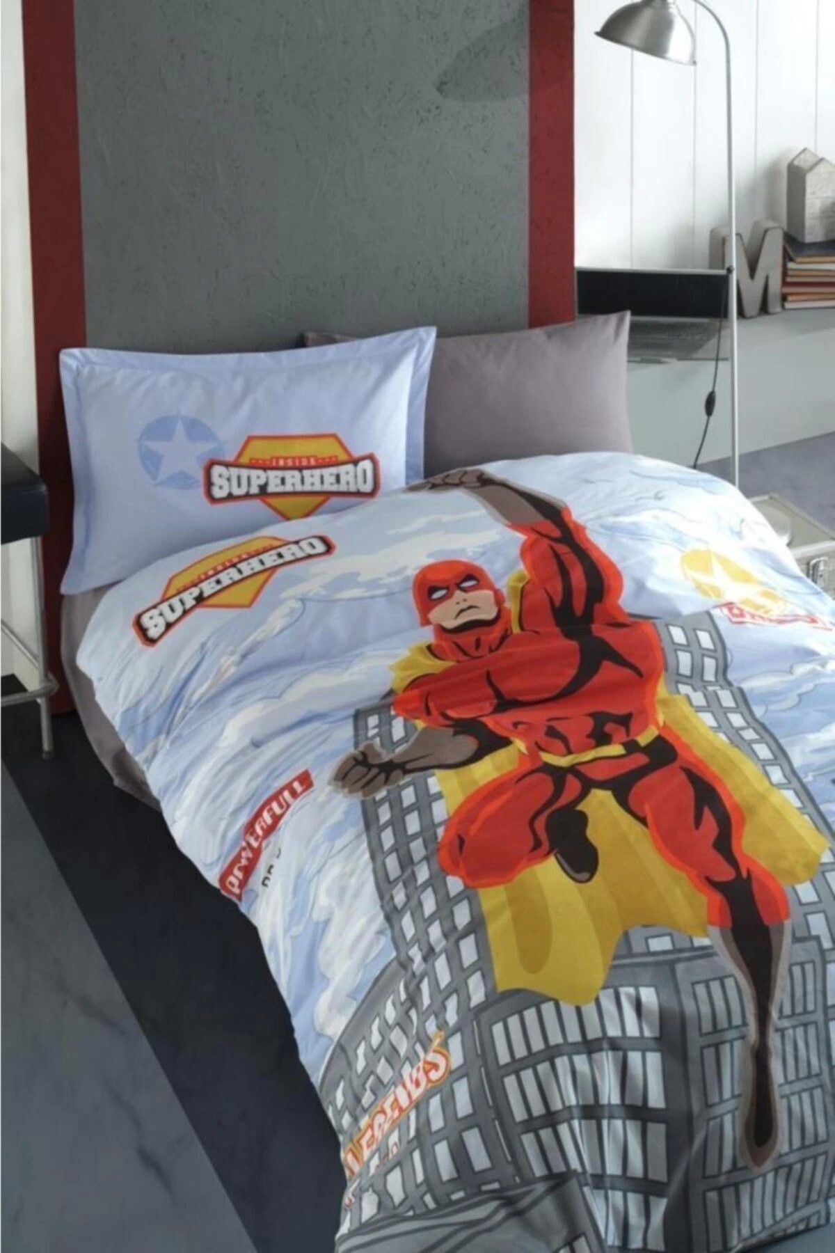 Süperhero Tek Kişilik Nevresim Takımı