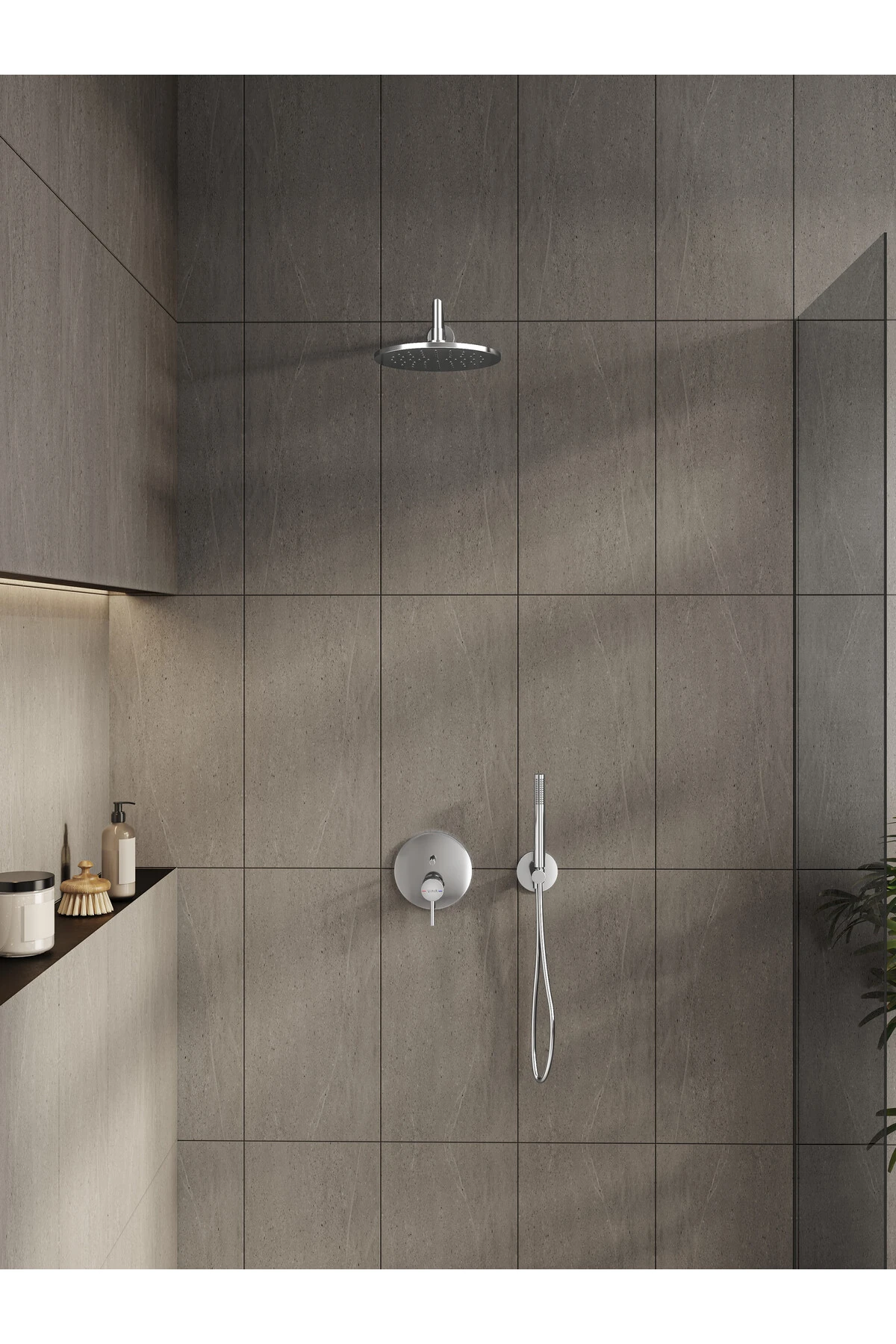 Origin A42620 Ankastre Banyo Bataryası, Sıva Üstü, Krom