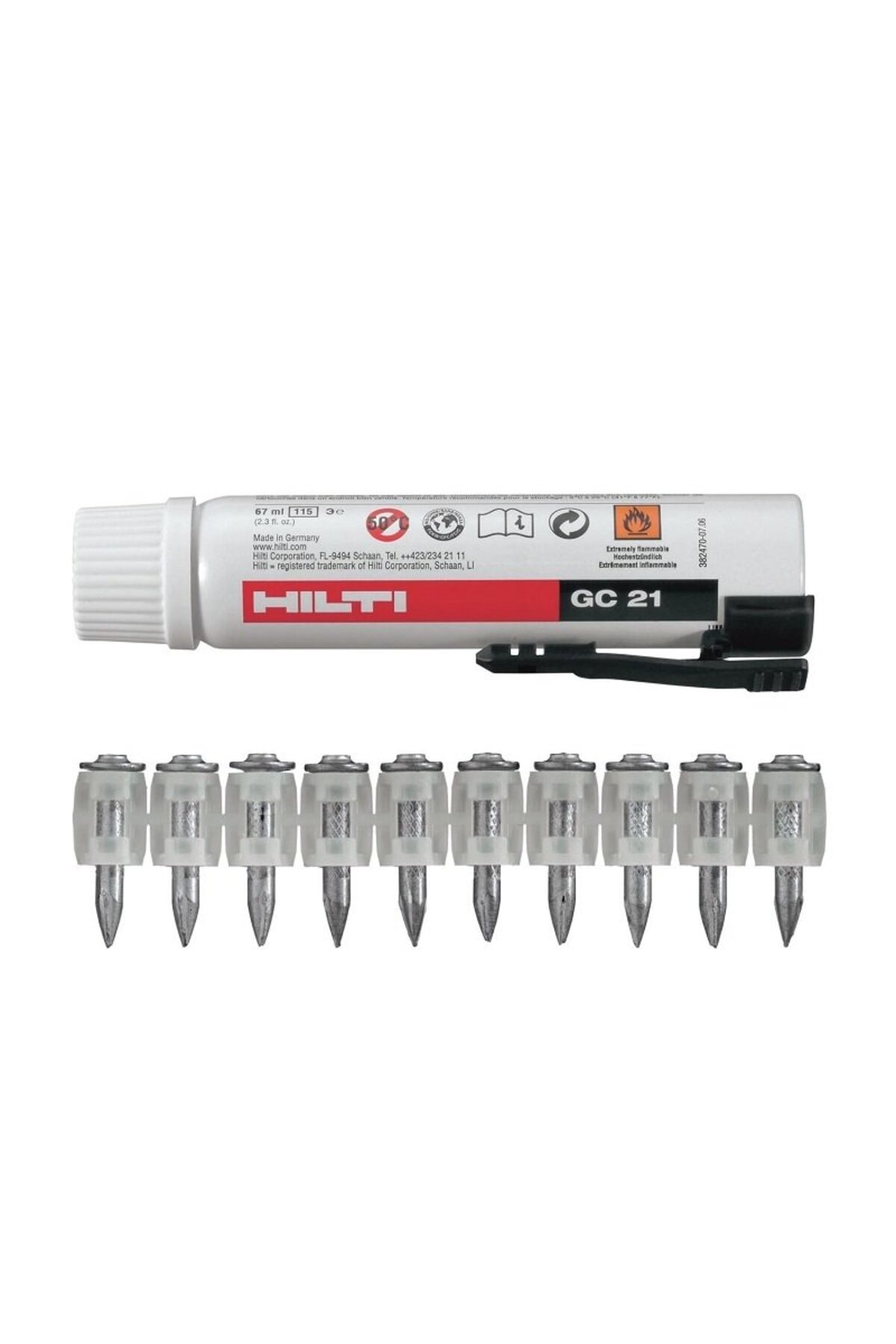 X-GN 27 MX Makina Çivisi 750 Adet ve GC 21 Makina Gazı 1 Adet