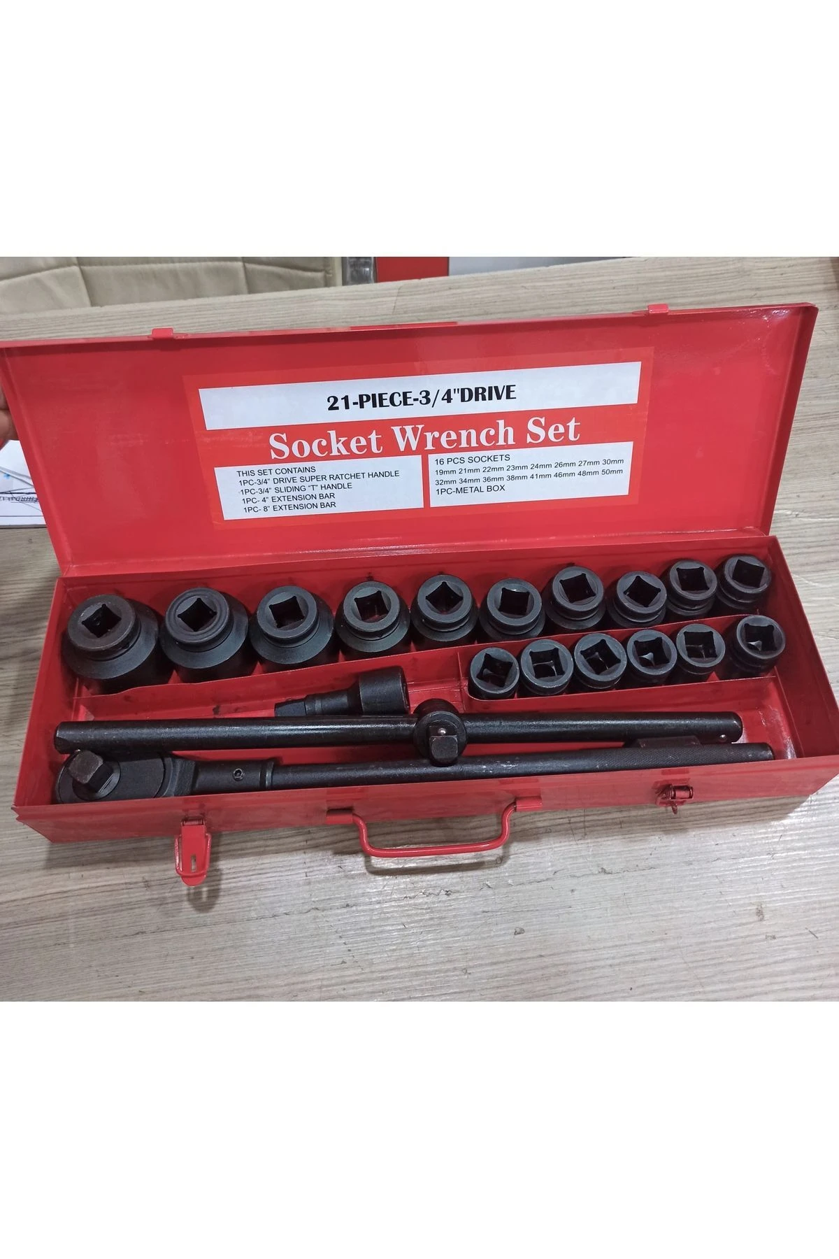 Ağır lokma takımı 3/4 19 dan 50 kadar PCS