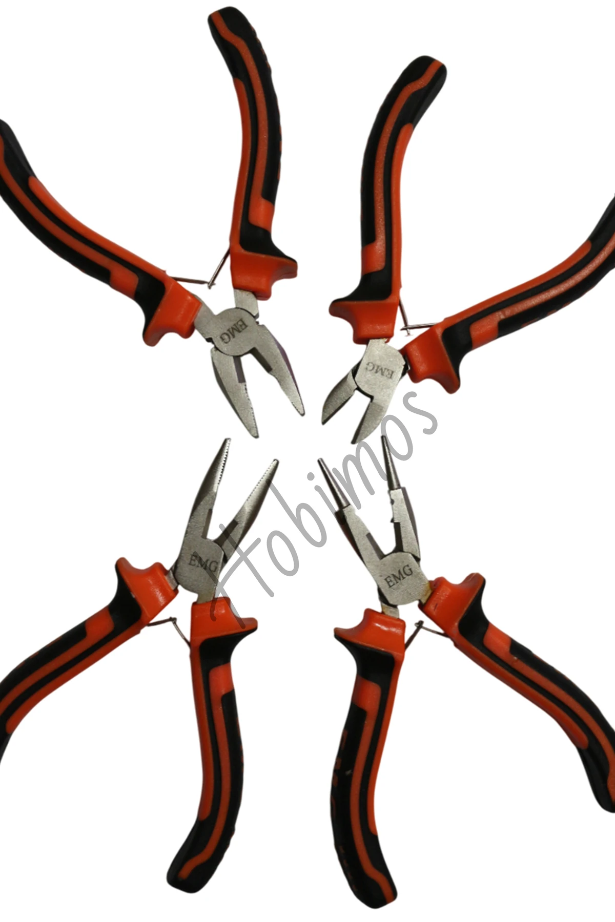 Dörtlü Mini Takı Yapım Pense Seti- Mini Kargaburun, Mini Kıvırma, Mini Pense ve Mini Yan Keski