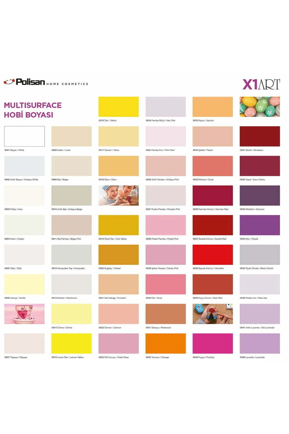 X1 Art Mutlisurface Akrilik Hobi Boyası 120 Ml