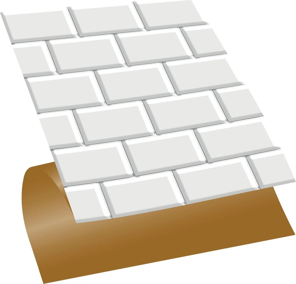 Kendinden Yapışkanlı Metro Karo Desenli Kesilebilir Pvc Karo 30X30 cm (33 Adet) 3m2