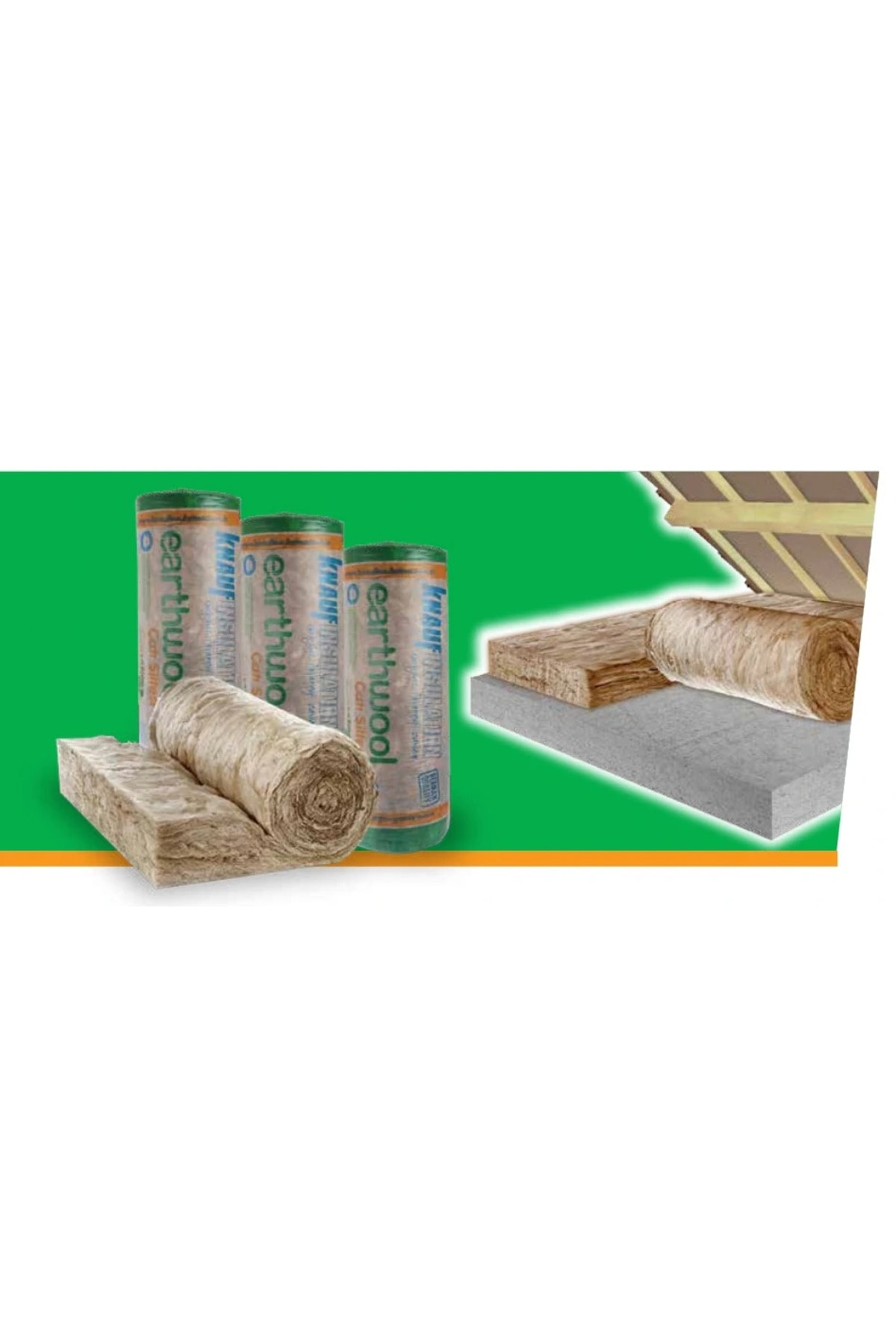 Earthwool Alüminyum Folyolu 043 M100x1200x8000 36 Rol