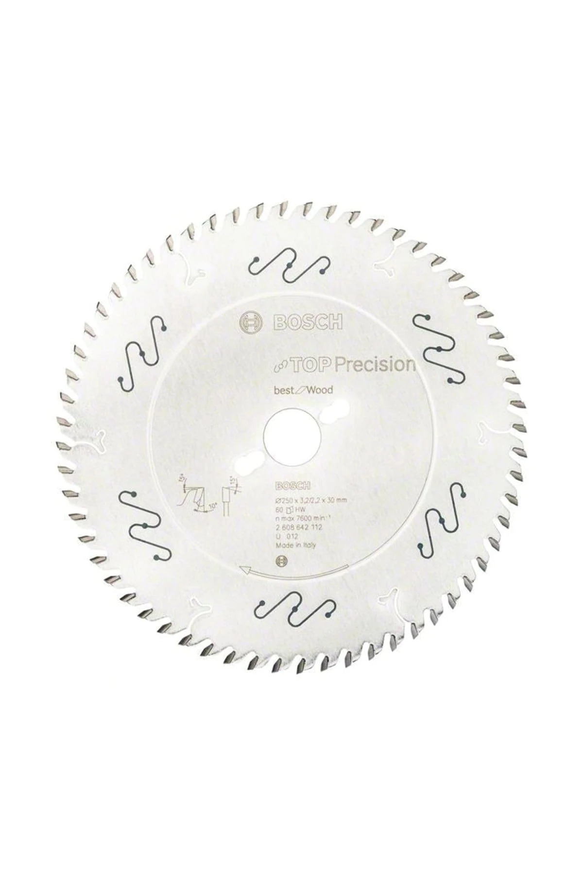 Daire Testere  Best for Wood 250*30 mm 60 Diş 2608642112