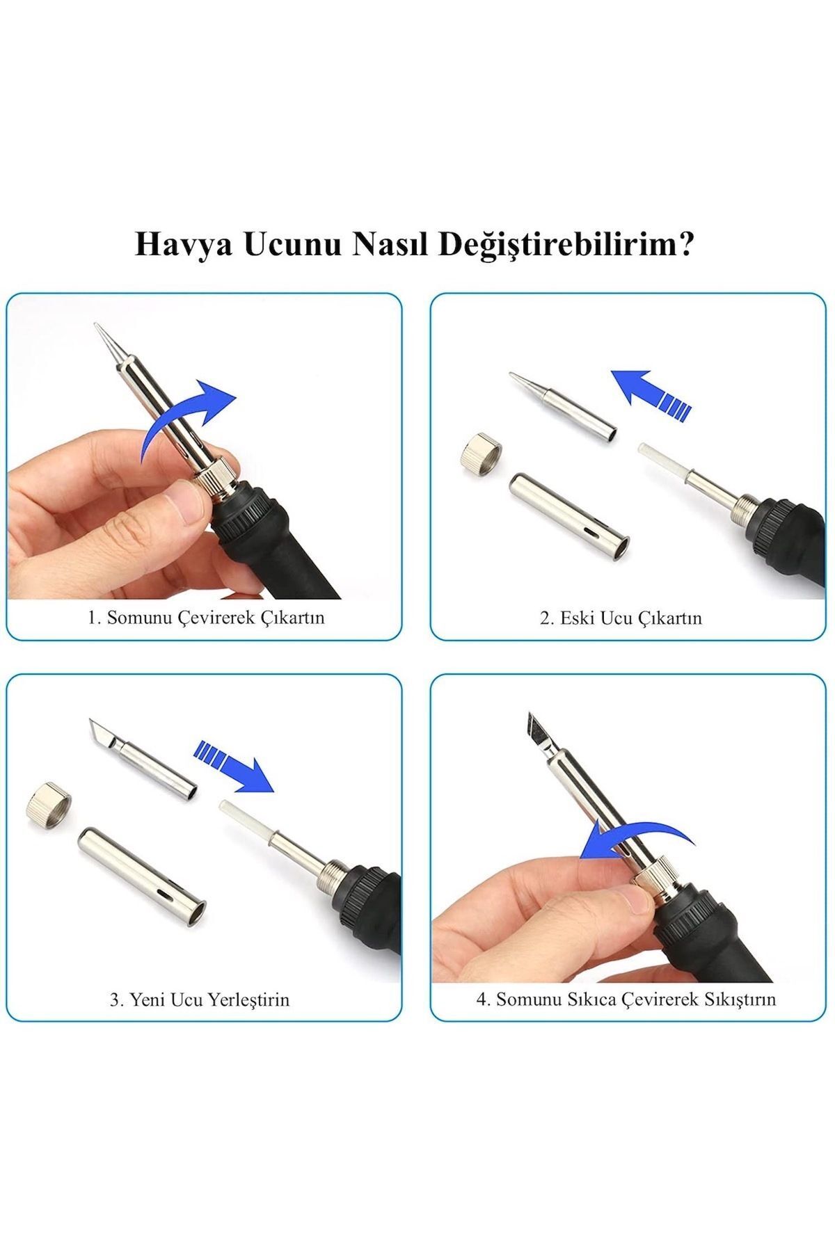 St-60 Model Profesyonel 60w Isı Ayarlı Havya Lehim Bant Lehim Pastası Stand