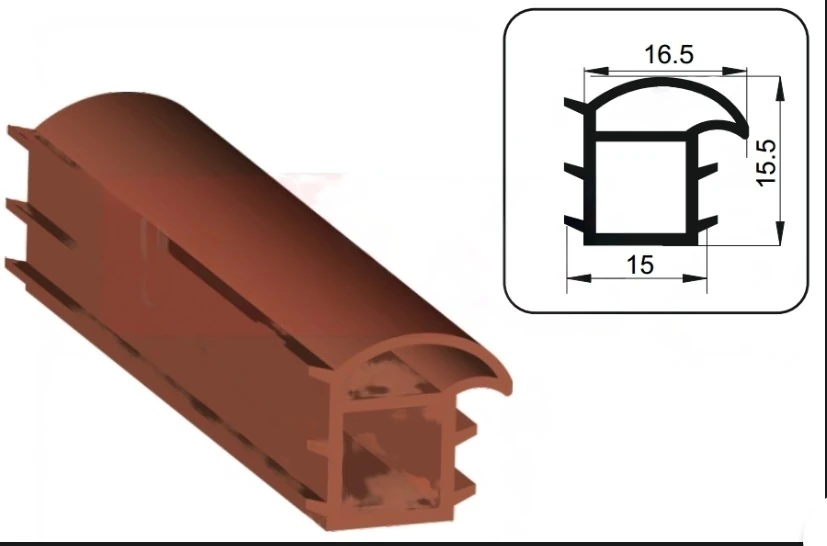 Çelik Kapı Fitili Contası Kahverengi 6 Metre