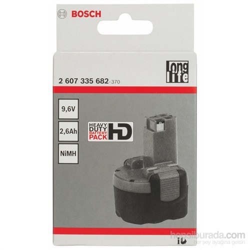 BOSCH - 9,6-V-O-Pack Akü Paketi - Hd, 2,6 Ah, Nimh