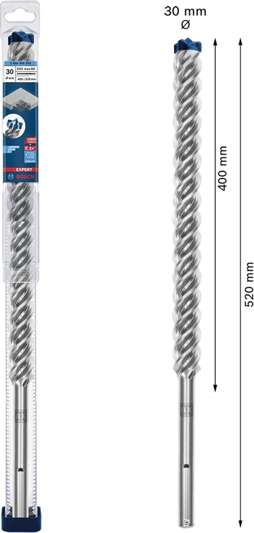 BOSCH Exp Sds Max 8 x Kırıcı Delici Ucu 30*520 mm - 2608900253