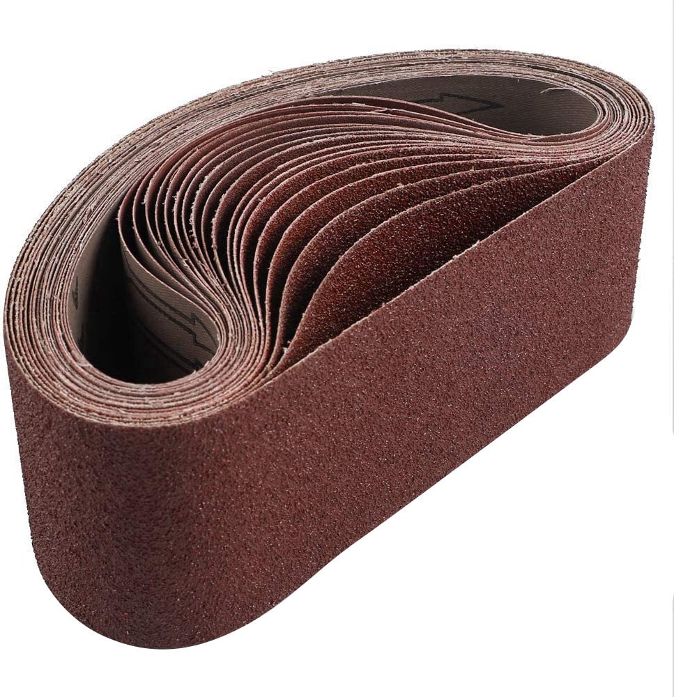 18 Paket Zımpara Kayışı 3X21 Inç (75X533MM) Alüminyum Oksit Zımpara Kayışı (3 Adet 60 80 120 180 240 400 Grit) Bantlı Zımpara Makinesi Için (Yurt Dışından)