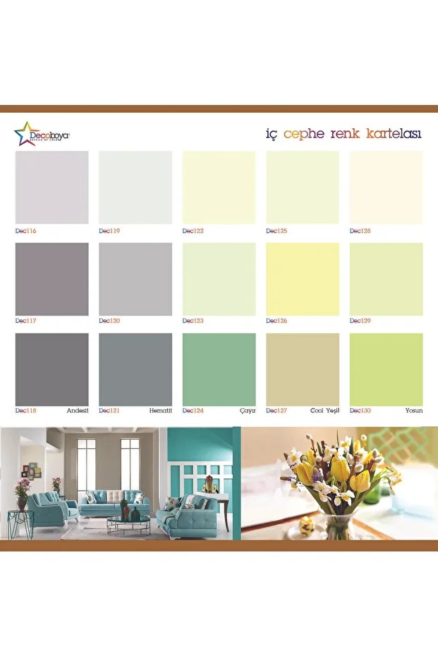 Deco Color Plastik Mat Iç Cephe Duvar Boyası 10 Kg Siyah Özel Renk