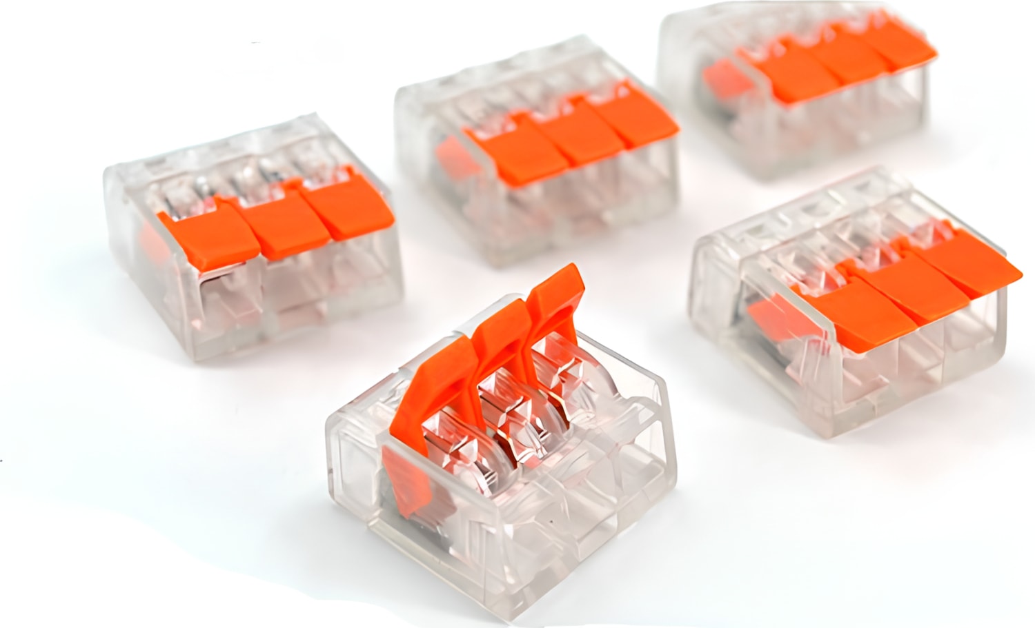 5 Adet 3'lü Tırnaklı Elektrik Buat Klemensi