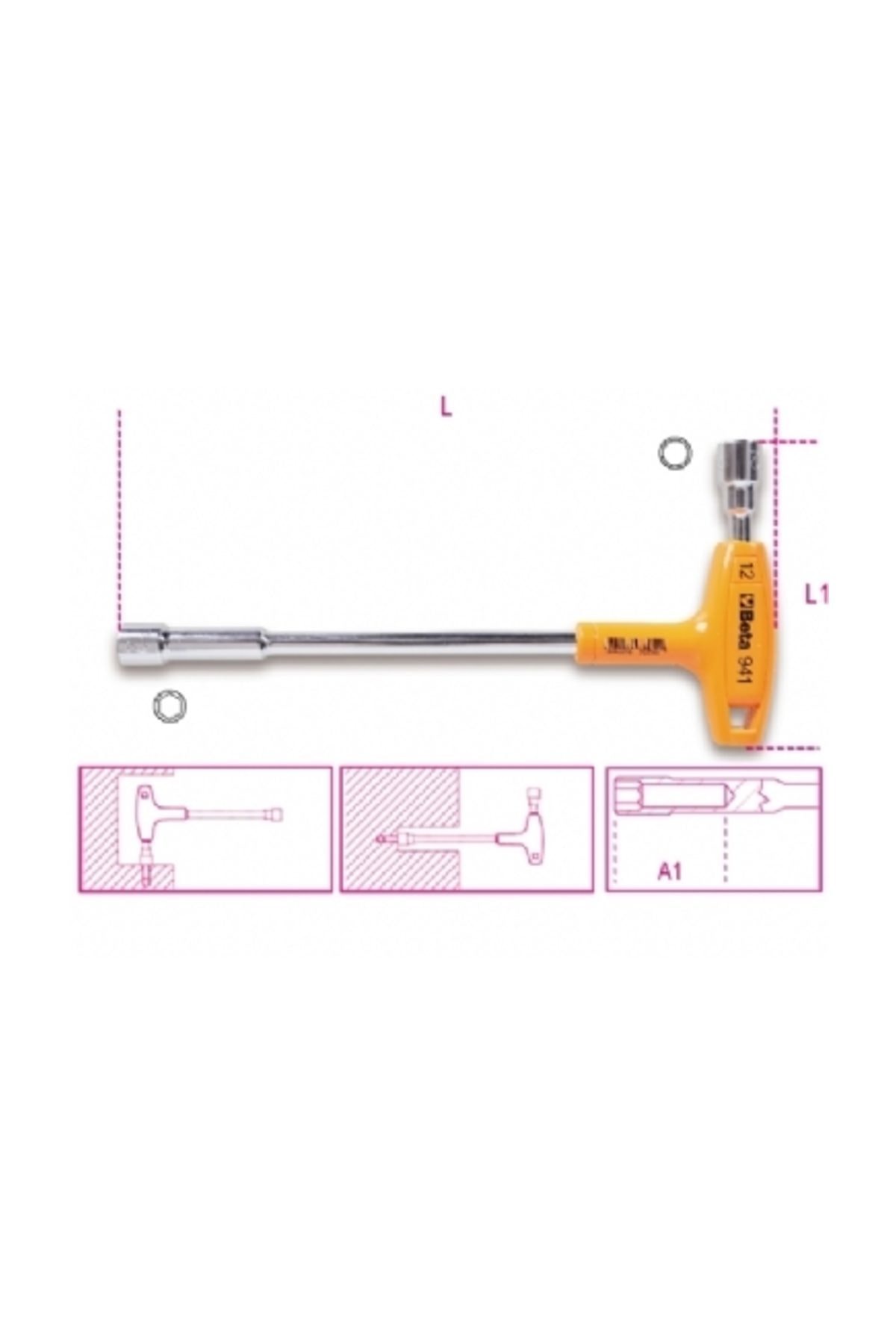 BETA Çift Uçlu T-lokma 941 8