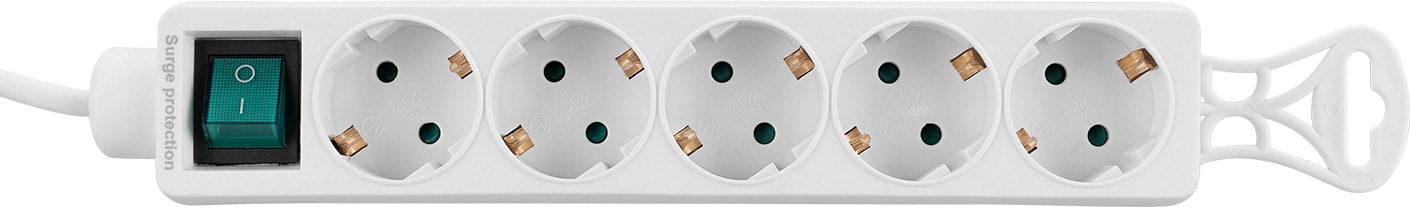 Tam Bakır Akım Korumalı 1.5M 5Li Priz Çoklayıcı Spg-F05 306Joule Flat Soket 3G 1.0Mm