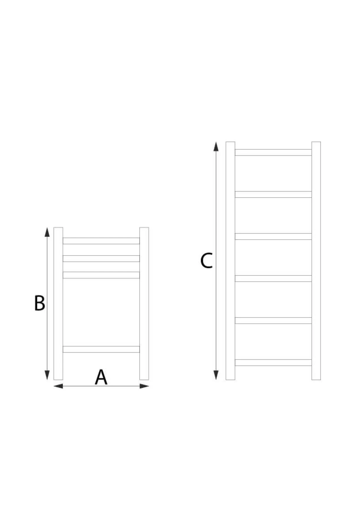 14 Basamaklı Düz Uzayan Teleskopik Merdiven 5 m