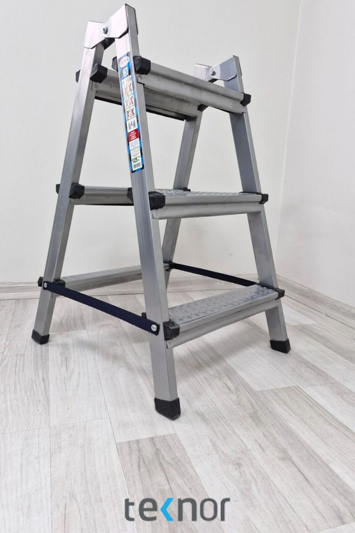 Kutlu Çift Taraflı 3+3 Metal Merdiven