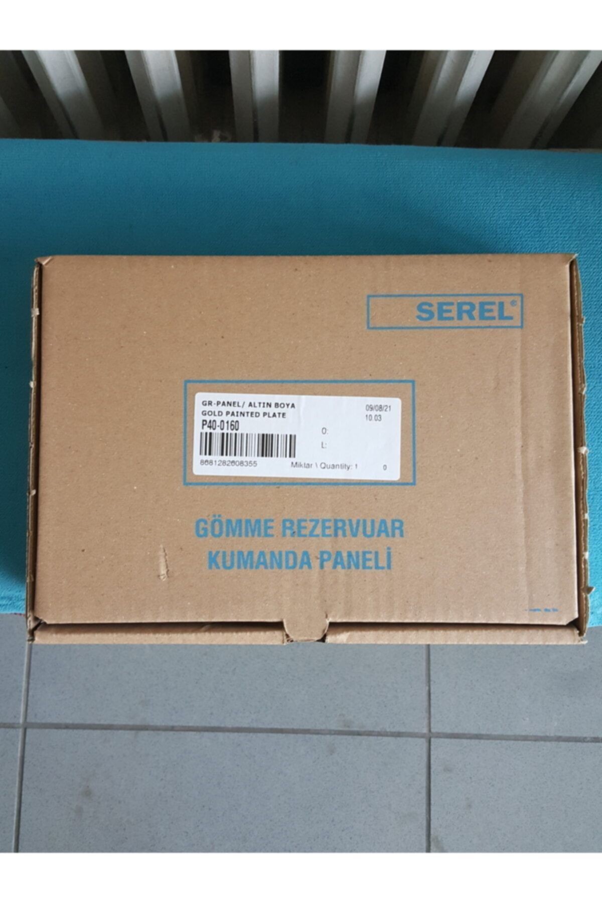 Serel Gömme Rezervuar Kumanda Paneli P400160 Altın Boyalı