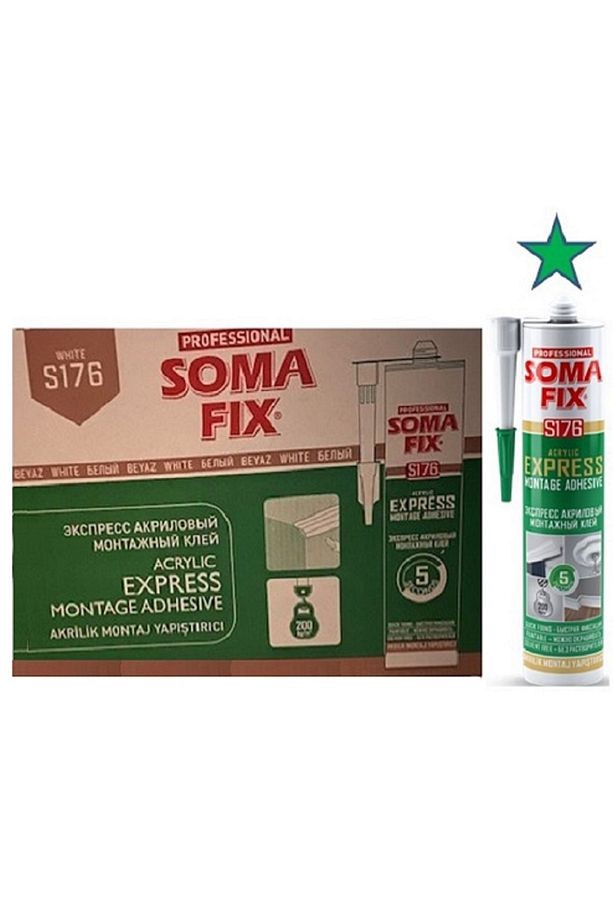 24 Adet 310 ml Beyaz Akrilik Express Stropiyer Kartonpiyer Montaj Yapıştırıcısı
