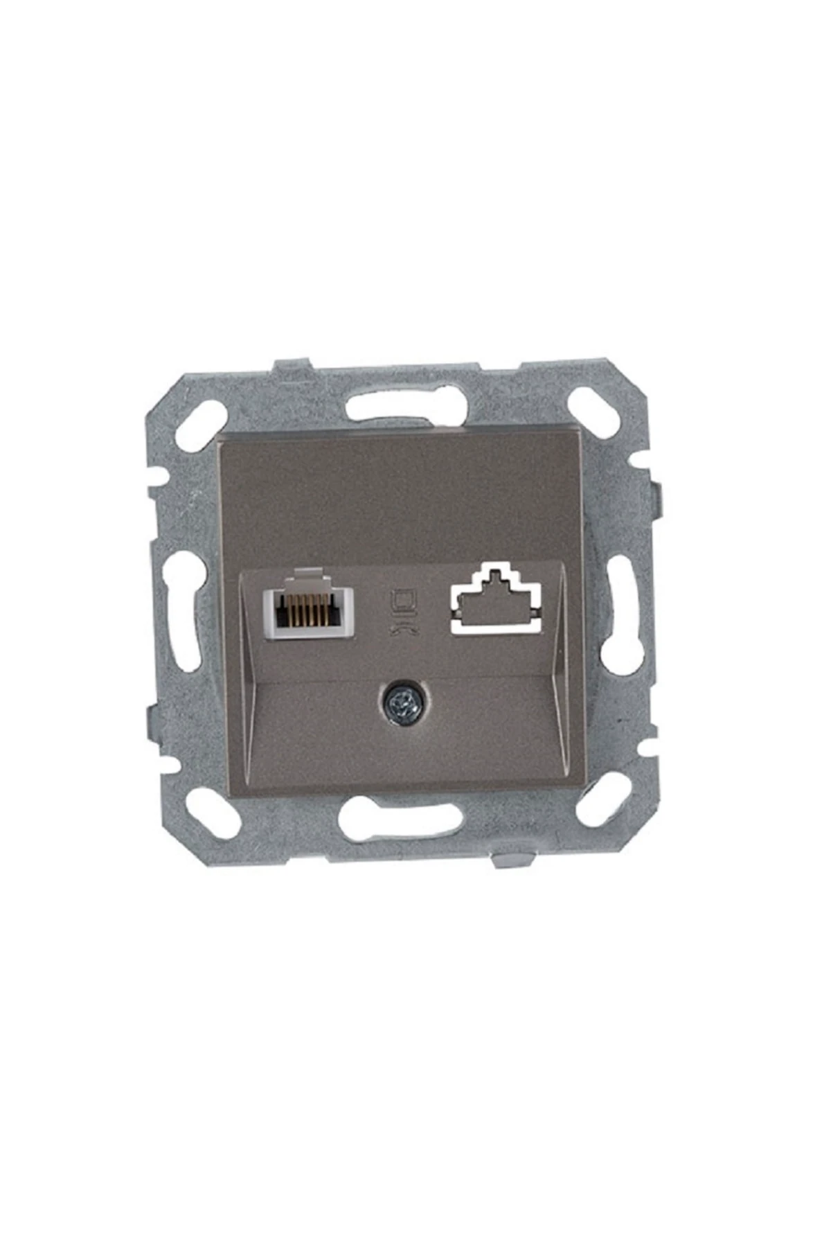 Byobu 12 Adet Antrasit Data Priz (cat6) Çerçevesiz