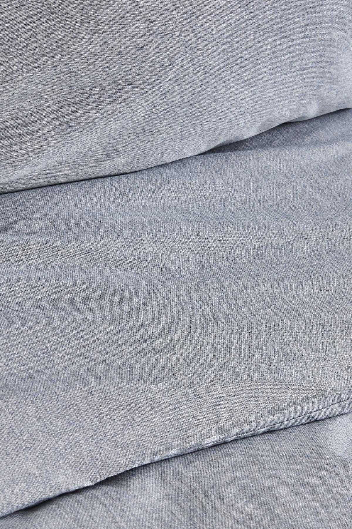 Denim Azur Çift Kişilik Nevresim Seti Mavi