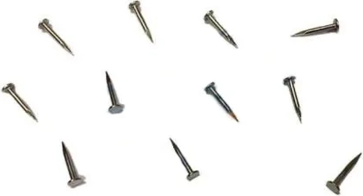 Klips, Menteşe, Ayağı Çivisi 9mm Çelik - Siyah 100GR