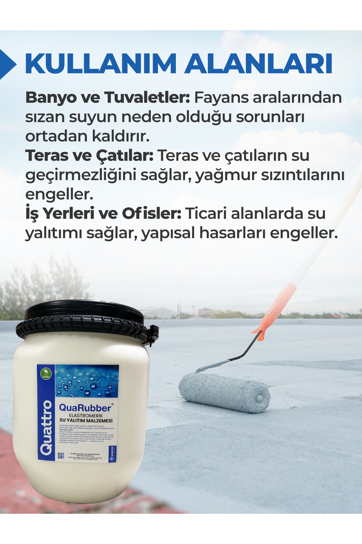 QuaRubber Elastromerik Su Yalıtım İzolasyon Malzemesi