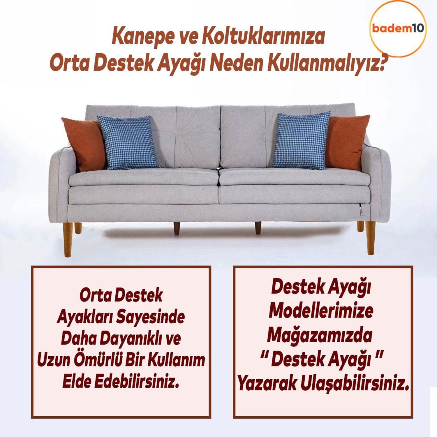 Ahşap 15 cm Ahşap Ayak Bağlantı Aparatlı Mobilya Koltuk Kanepe Sehpa Masa Ayağı Ayakları M8 Civatalı