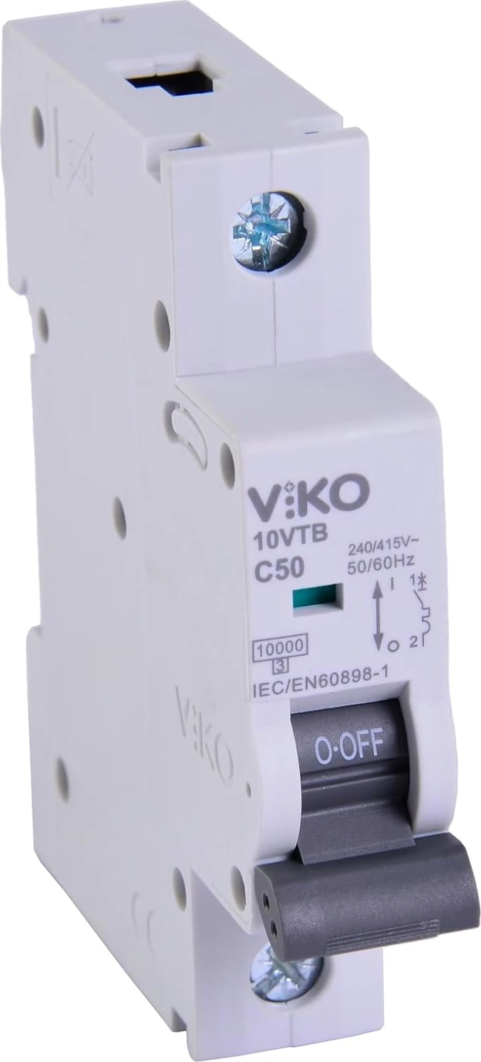 10VTB-1C50 Otomatik Sigorta 10KA C Tipi 1 Kutup 50A