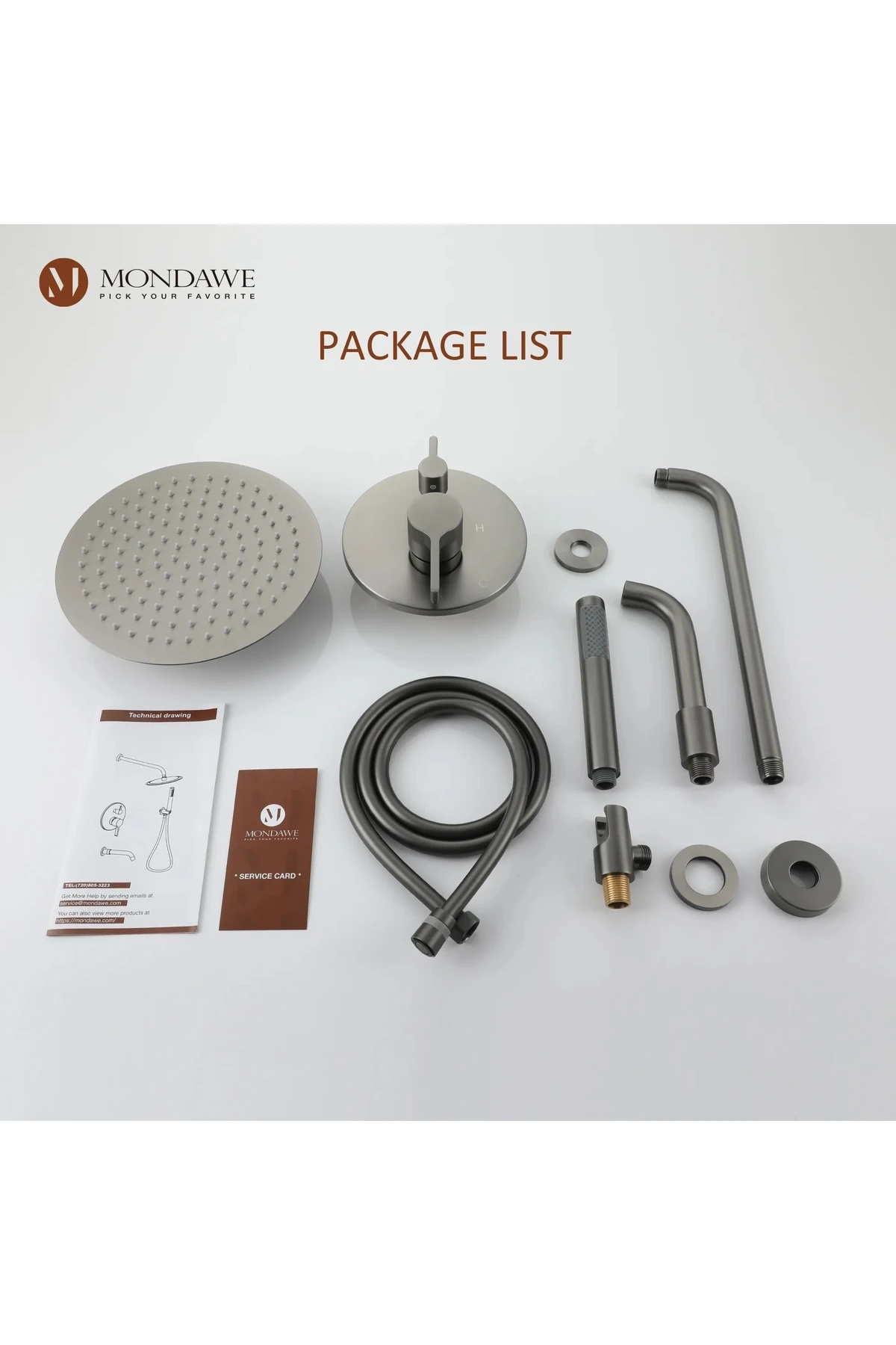 Banyo Bataryası ve Duş Seti Takım Ankastre 3 Yollu Model Antrasit Renk Sıva Altı Dahil 7 Yıl Garanti