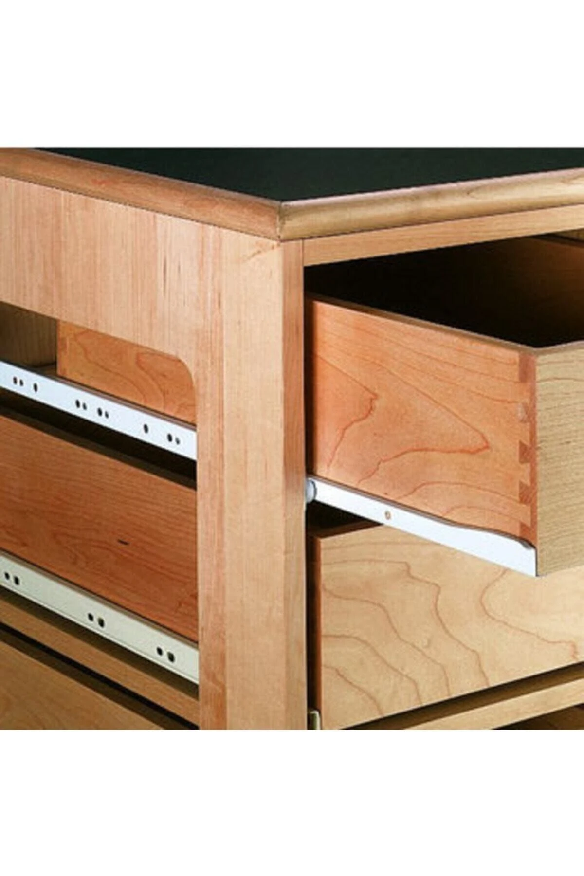 Klasik Kızaklı Dolap Çekmece Rayı Beyaz 30 Cm (VİDA DAHİL DEĞİL)