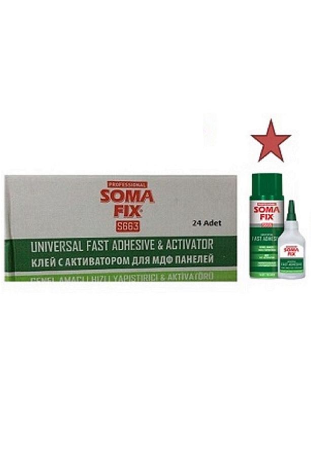 24 Adet 200+50 ml Hızlı Yapıştırıcı Mdf Kit Şok Yapıştırıcı