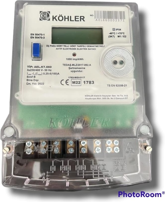 Trifaze Elektronik Elektrik Sayacı