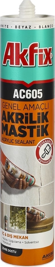 AC605 Akrilik Mastik Beyaz 500gr
