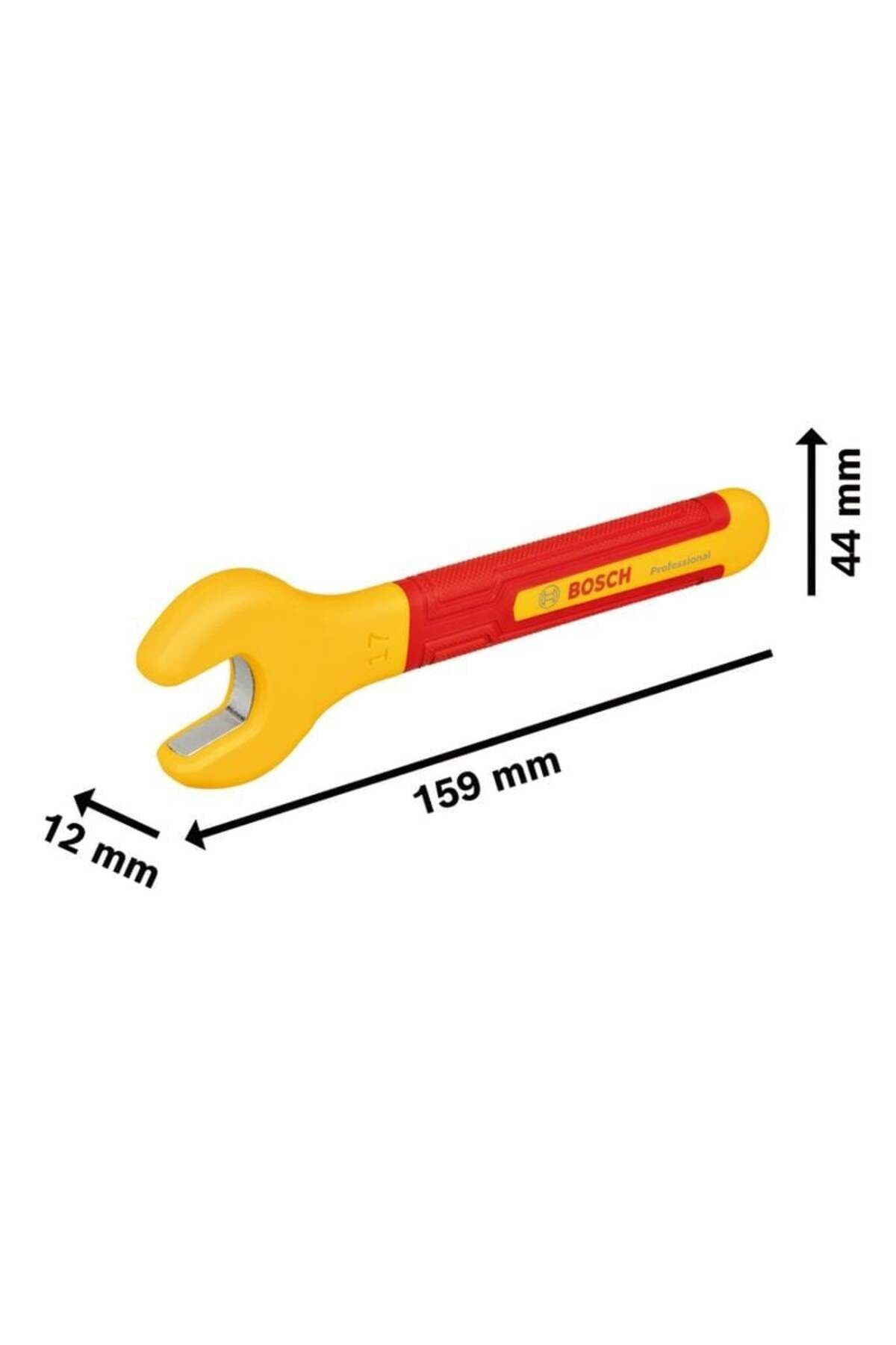 Profesyonel İzoleli 1000 Volt Çatal Ağız Çakma Anahtar 17 mm (1600A02NF2)