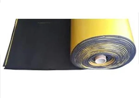 Yeshılls Oto Ses Isı Yalıtım Malzemesi Kauçuk Sünger Yapışkanlı 9mm Kalın 1 m x 10 m