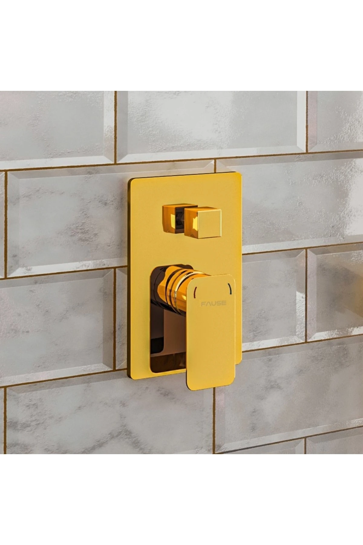 Ankastre Banyo Bataryası Tetra 3 Yönlü Altın Kab102-3g