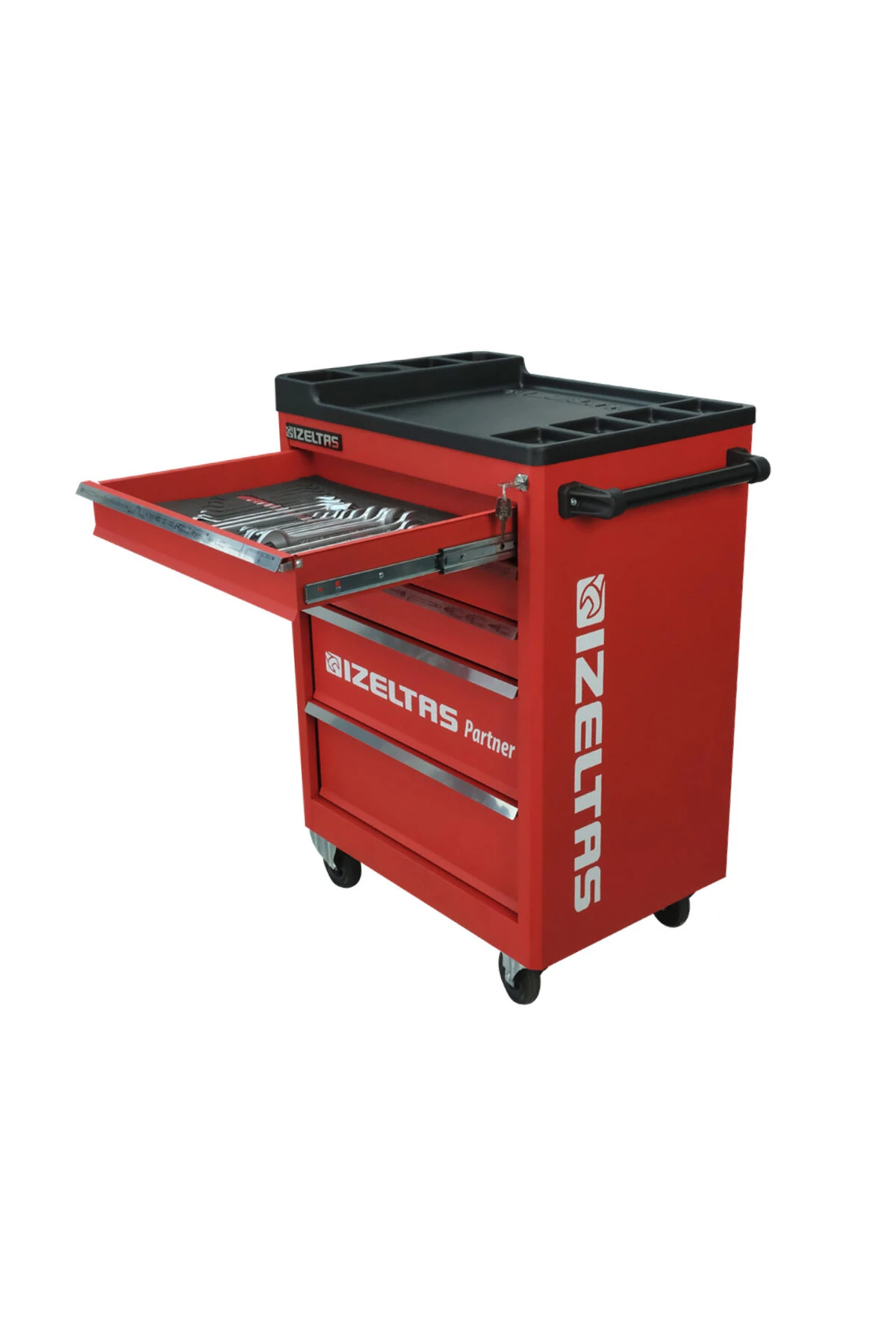 8235 Partner Seri 5 Çekmeceli Mobil Takım Dolabı – 118 Parça Dolu Takım Arabası