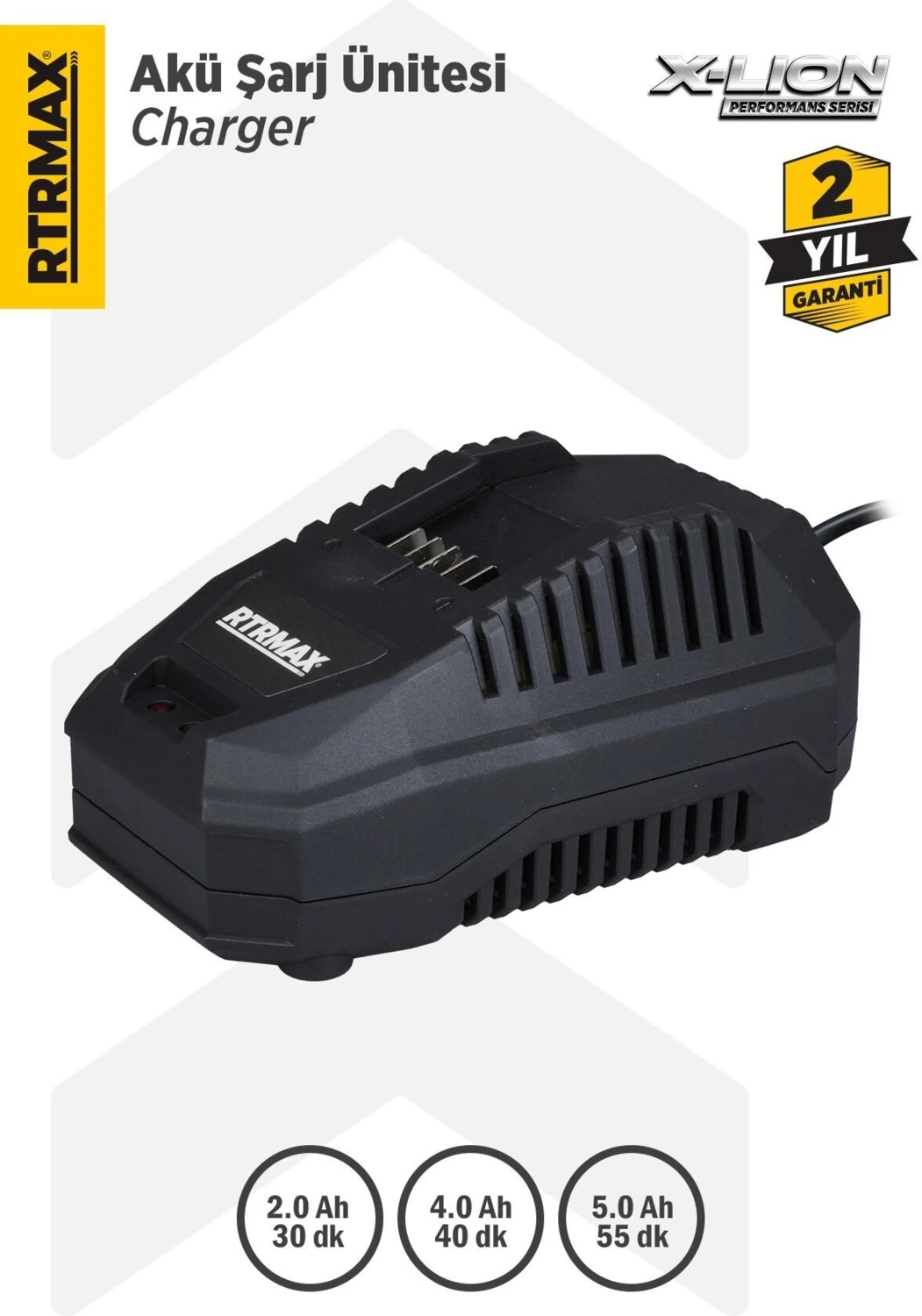 RTX1809 Akü Hızlı Şarj Cihazı/Ünitesi 18V 4.5 A X-Lion