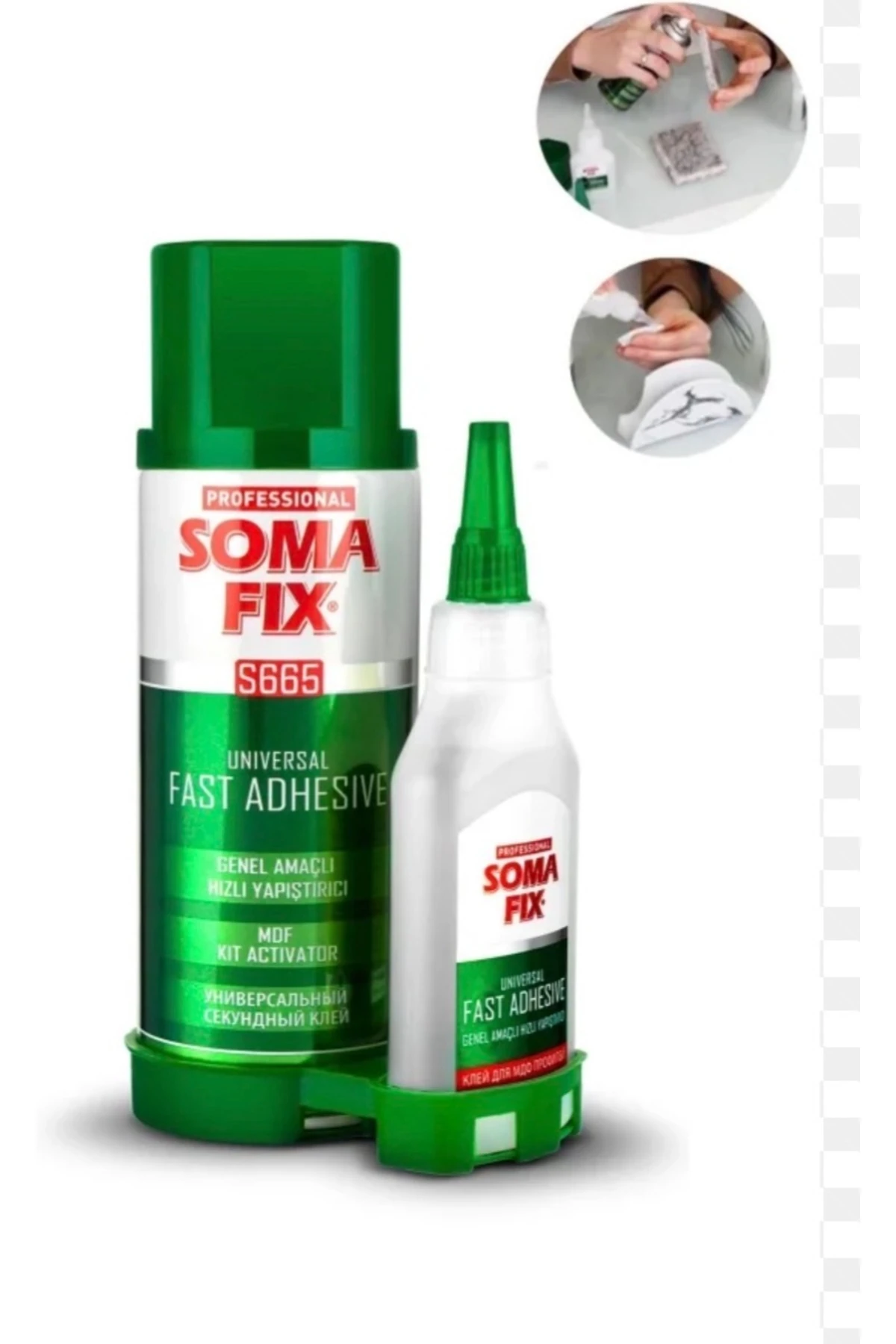 Somafiks s665 genel amaçlı hızlı yapıştırıcı 200ml+100gr