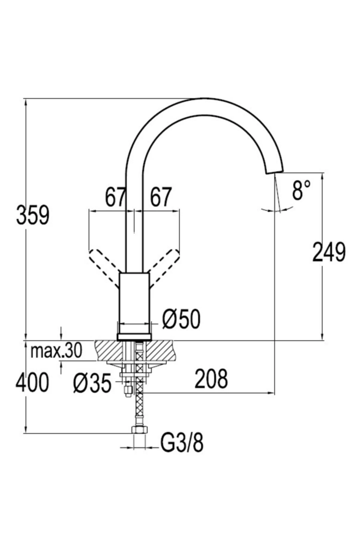 Domino Xtra Döner Borulu Mutfak Bataryası 7319652055