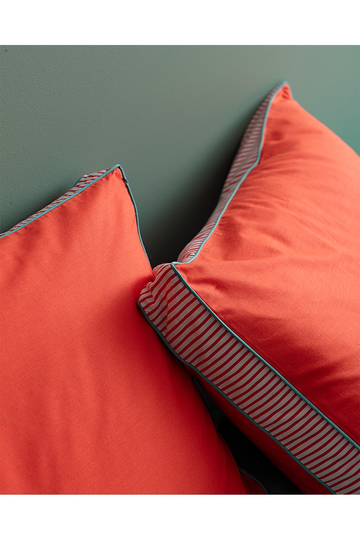 Allure King Size %100 Pamuk Nevresim Takımı - Turuncu