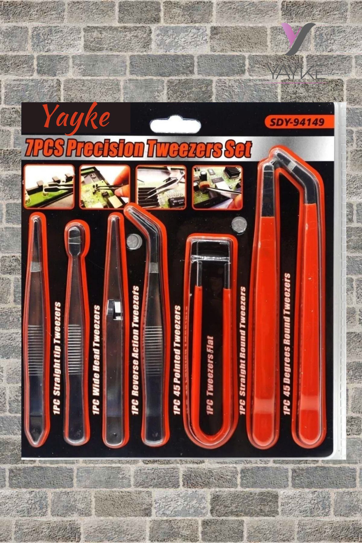 7 Parça Saatçi Cımbız Seti Anakart Telefon Saat Tv Ekran Kart Elektronik