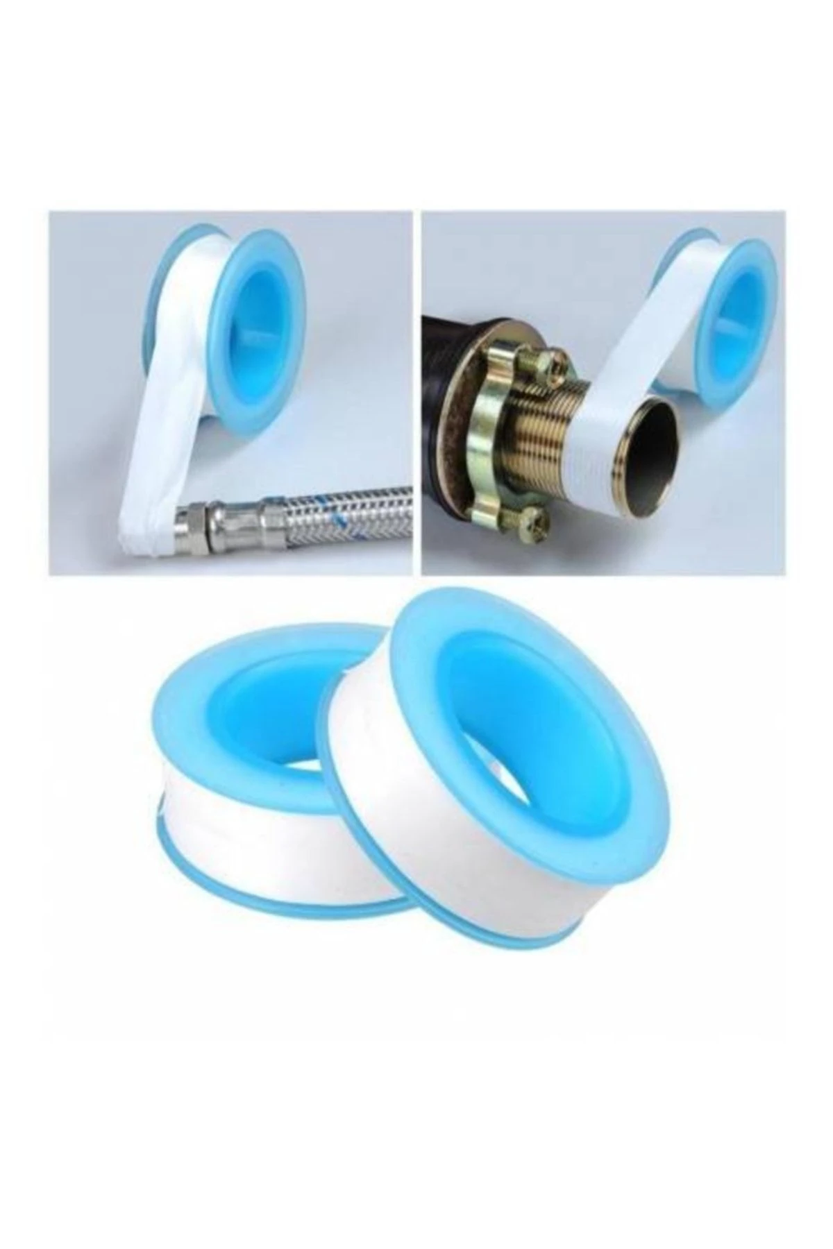 Tesisat Baglama Su Teflon Bant-tesisat Montaj Bandı 12mmx0.076mmx8metre 10adet