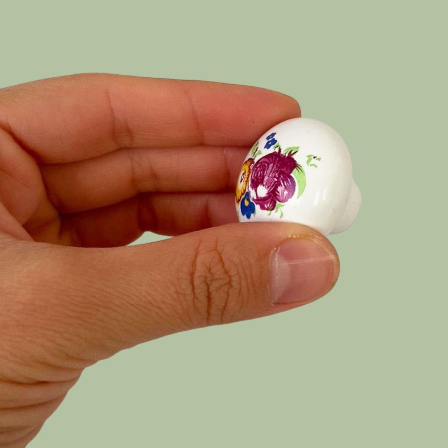 8 Adet Menekşe Kulp Beyaz Polimer Düğme Kulp Mantar Mobilya Mutfak Dolabı Çekmece Kulbu